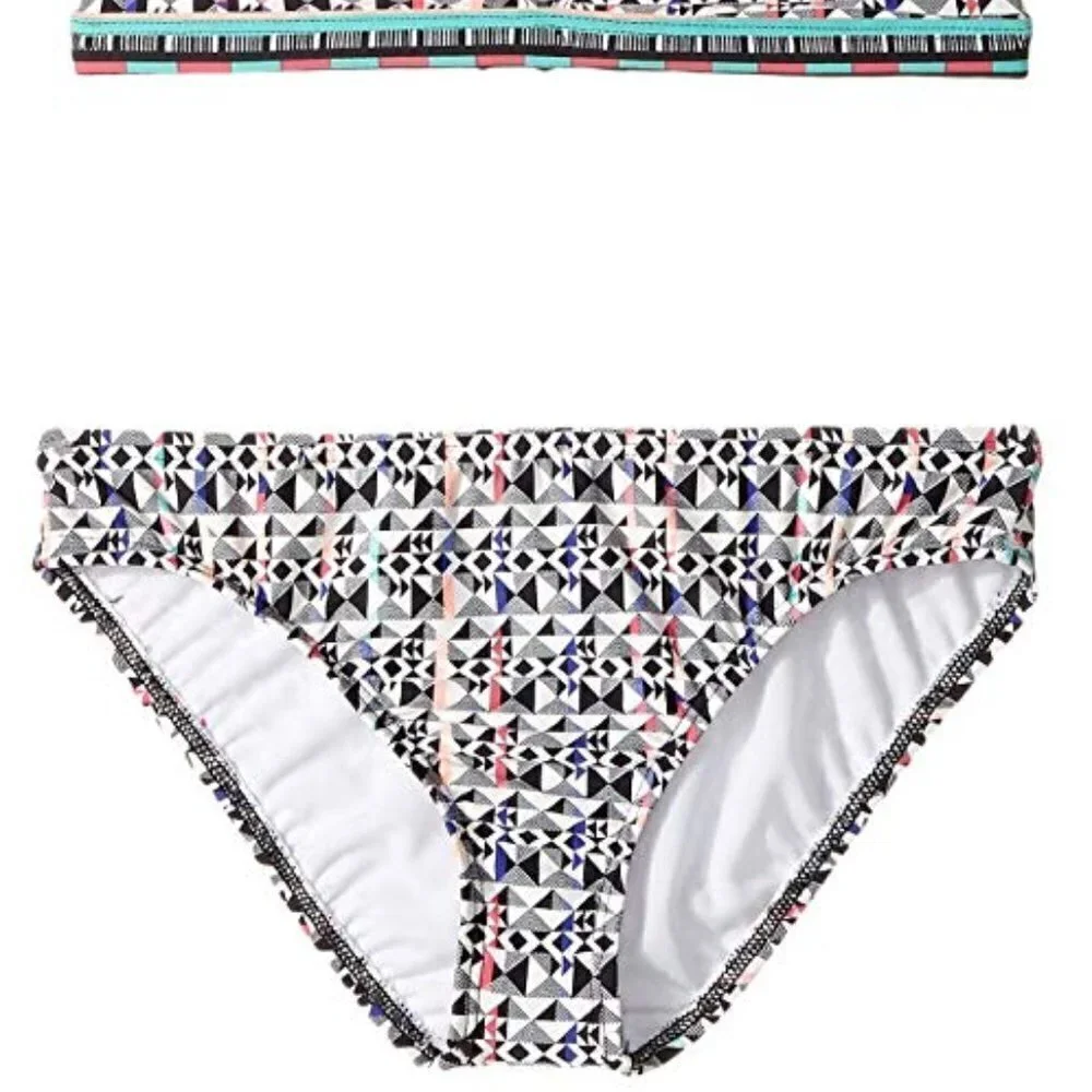 Printed Triangle Bra Set Big Kids Tribal Multi Color Ella Moss